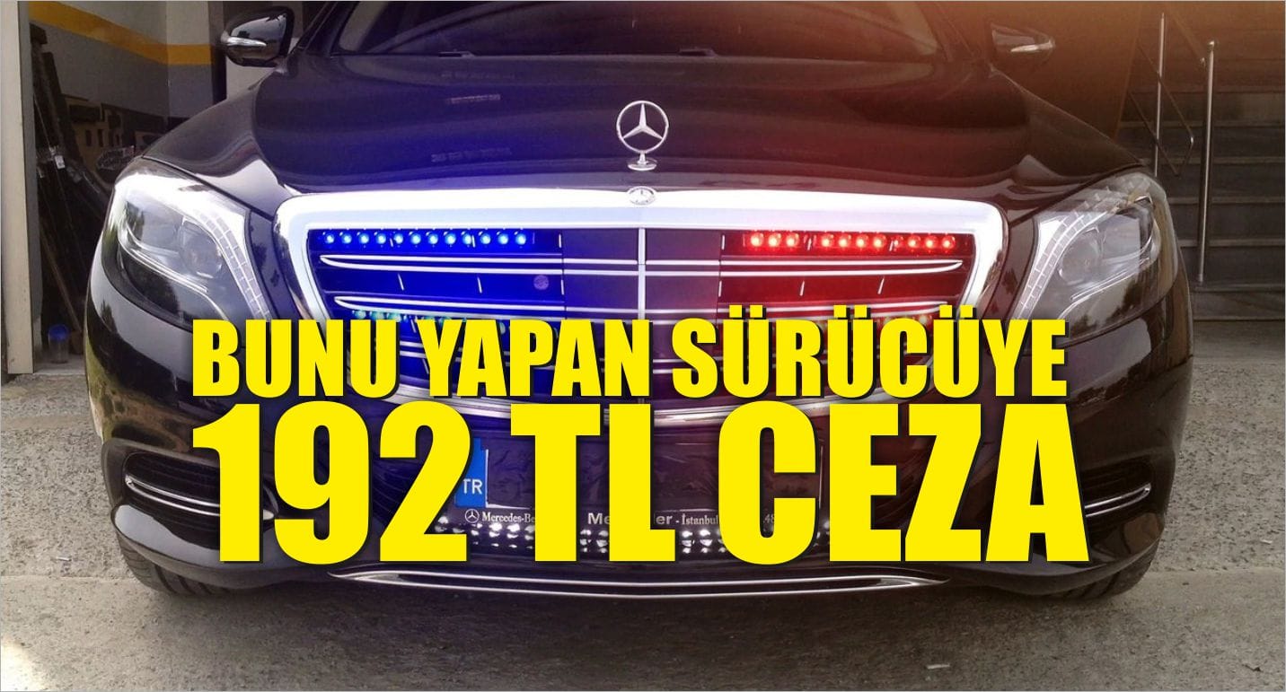 Bunu Yapan Sürücüye 192 TL Ceza