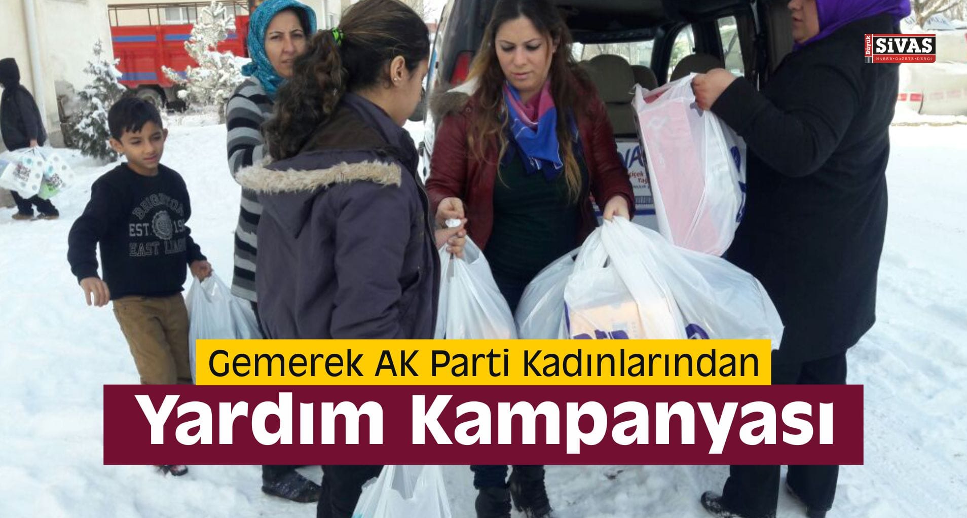 Gemerek AK Parti Kadınlarından Yardım Kampanyası