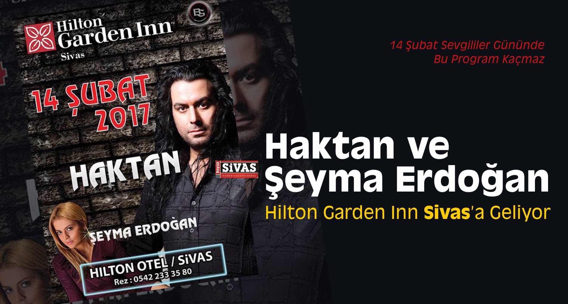Haktan ve Şeyma Erdoğan, Sivas Hilton Otele Geliyor