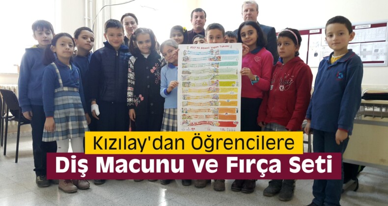 Kızılay’dan Öğrencilere Diş Macunu ve Fırça Seti