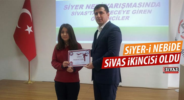 Tuğçe Doğuyurt, Siyer-i Nebi Yarışmasında Sivas İkincisi Oldu