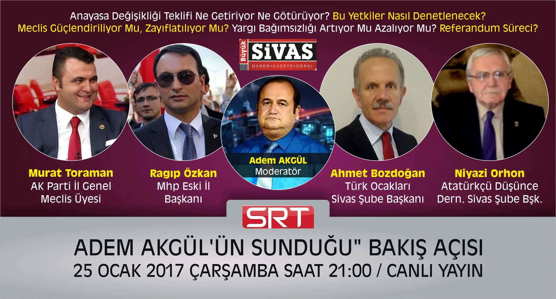 Bakış Açısı Programı Bu Hafta Yine Çok Özel Konukları Ağırlıyor
