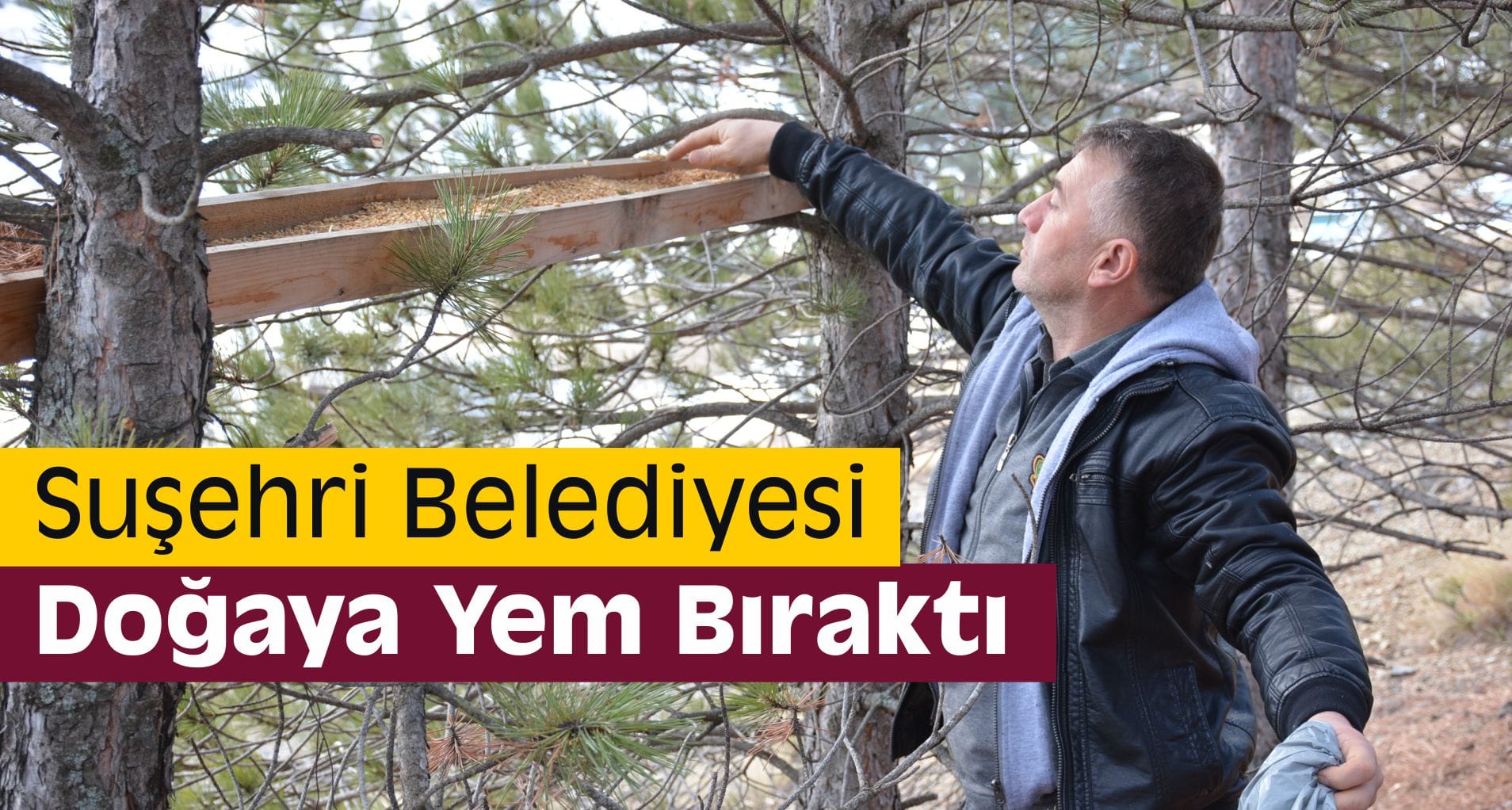 Suşehri Belediyesi Doğaya Yem Bıraktı