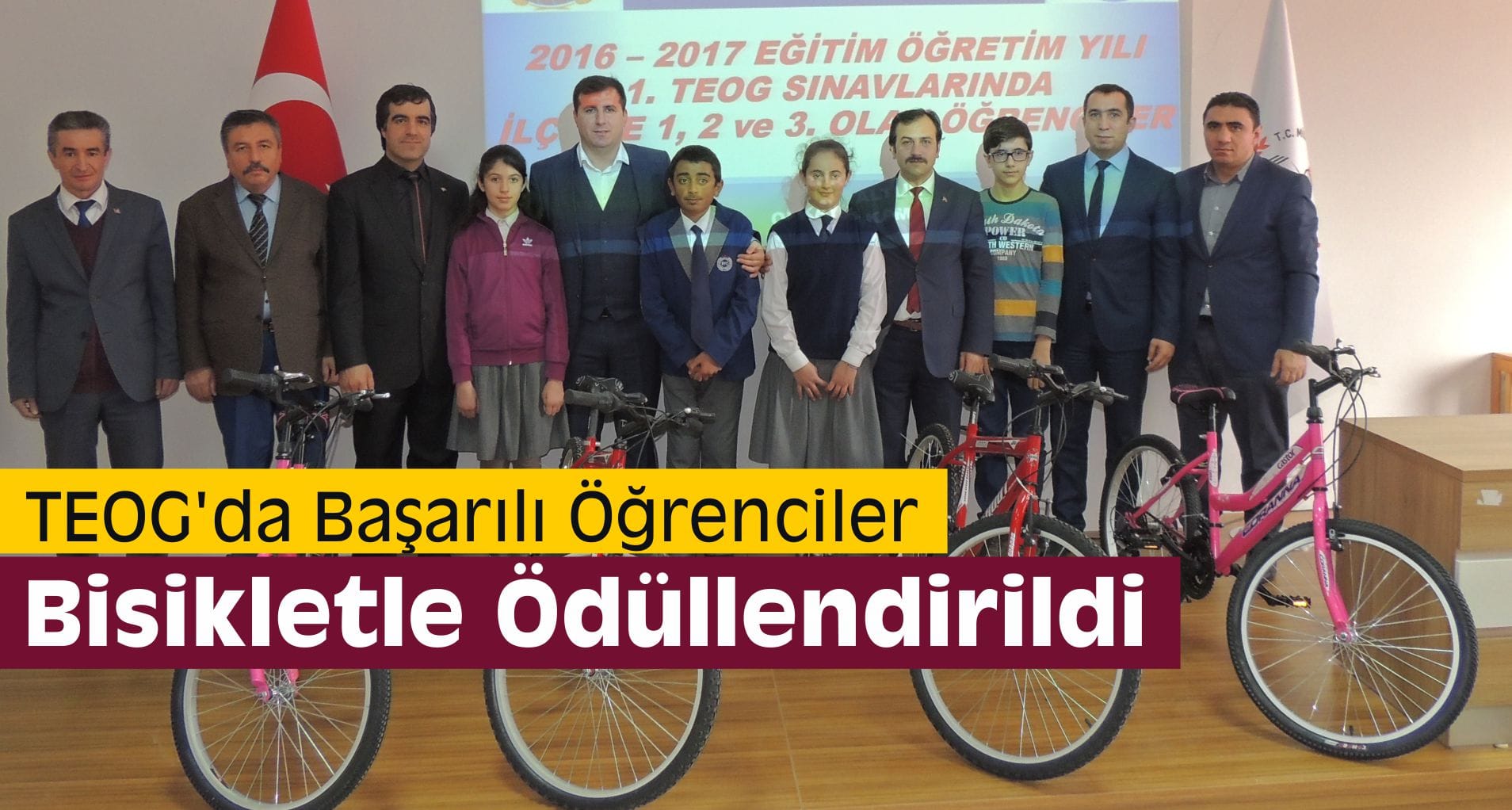 TEOG’da Başarılı Öğrenciler Bisikletle Ödüllendirildi