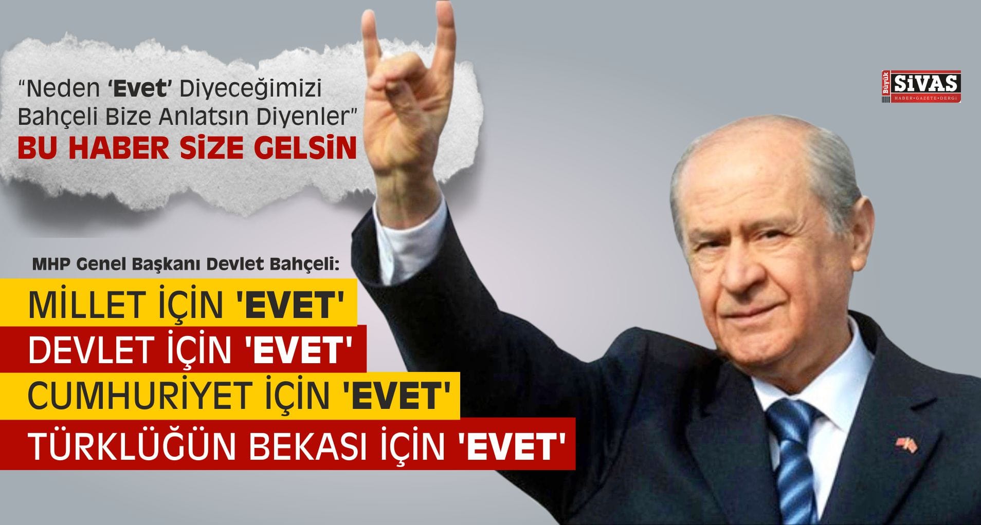 devlet bahceli evet