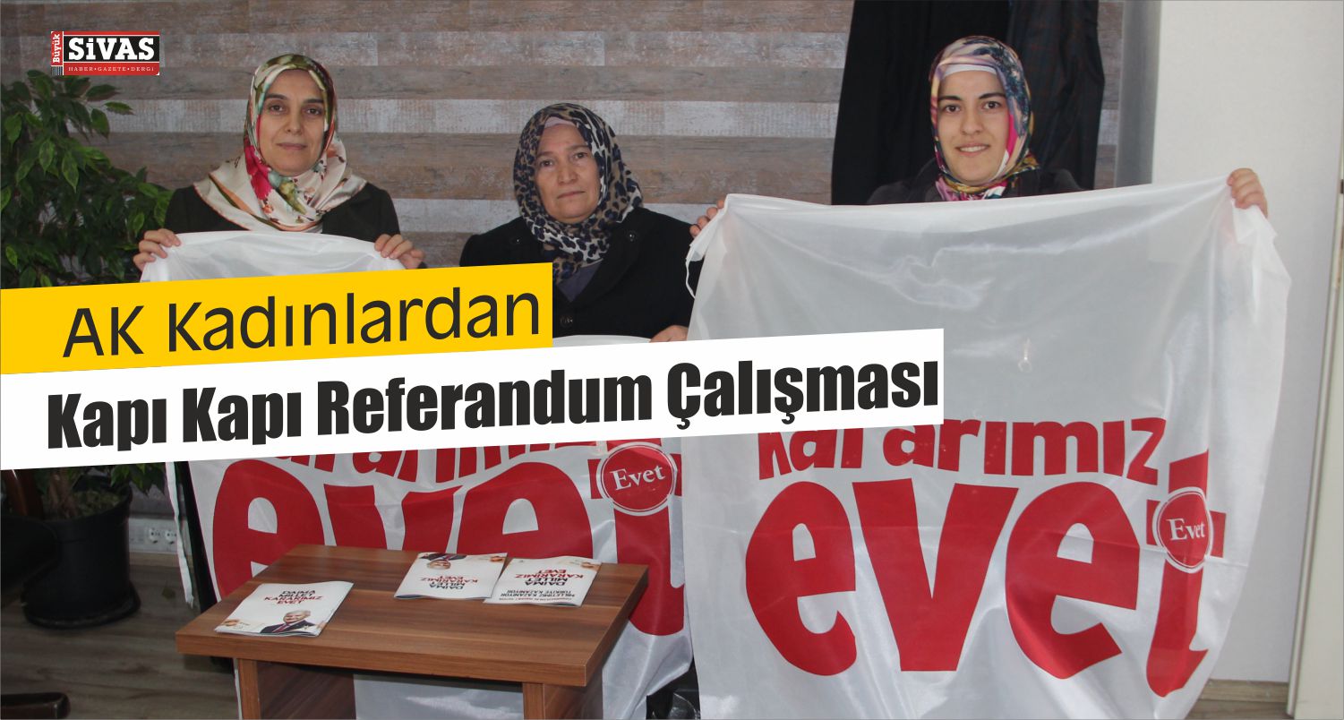 Evet Bayraklarıyla Oy Topladılar