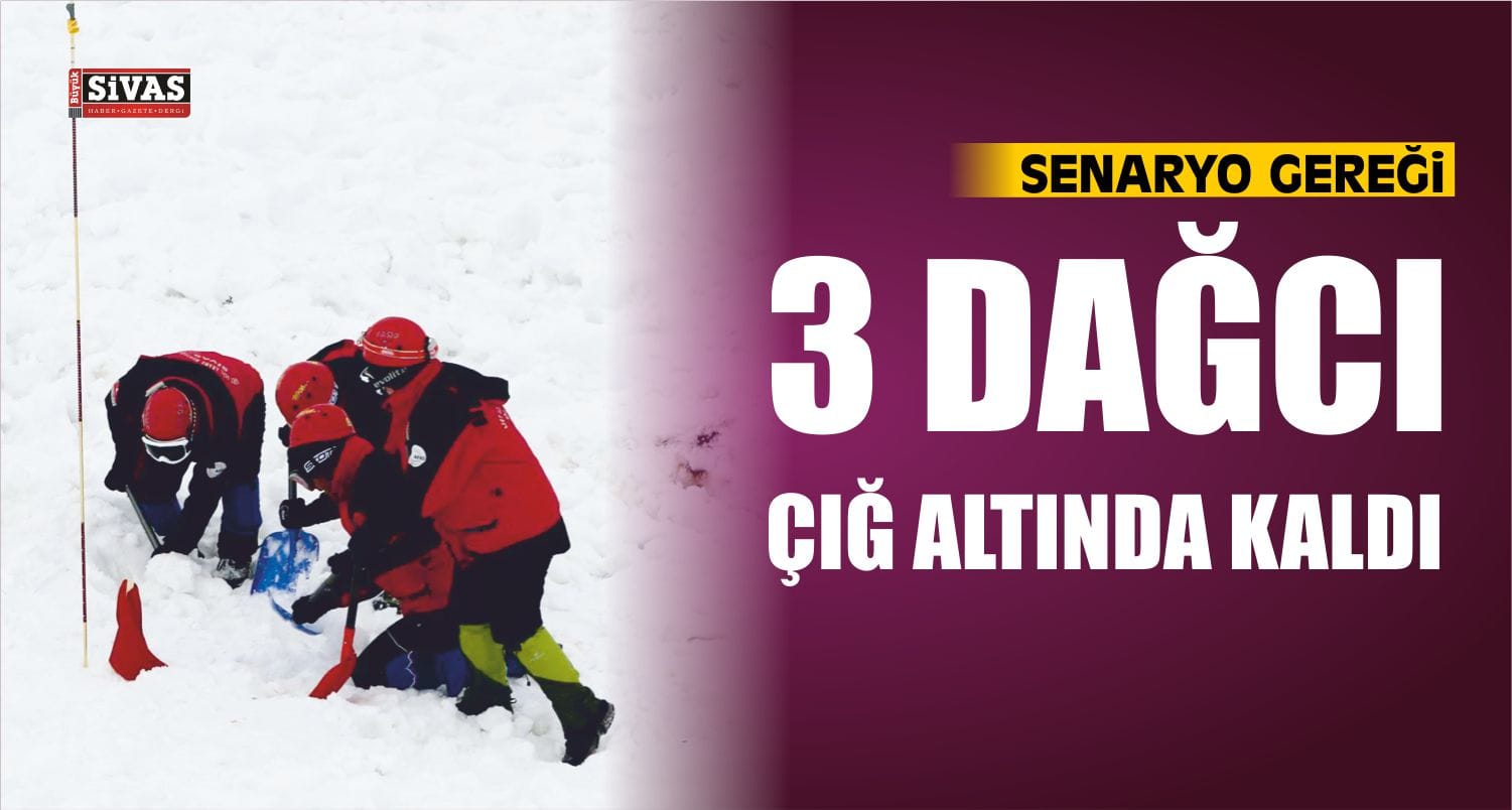 Yıldız Dağı Kayak Merkezi’nde Çığ Tatbikatı Yapıldı