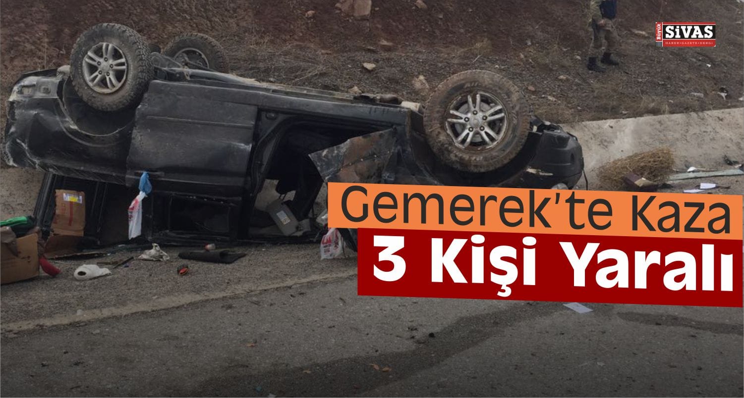 Gemerek’te Trafik Kazası: 3 Yaralı