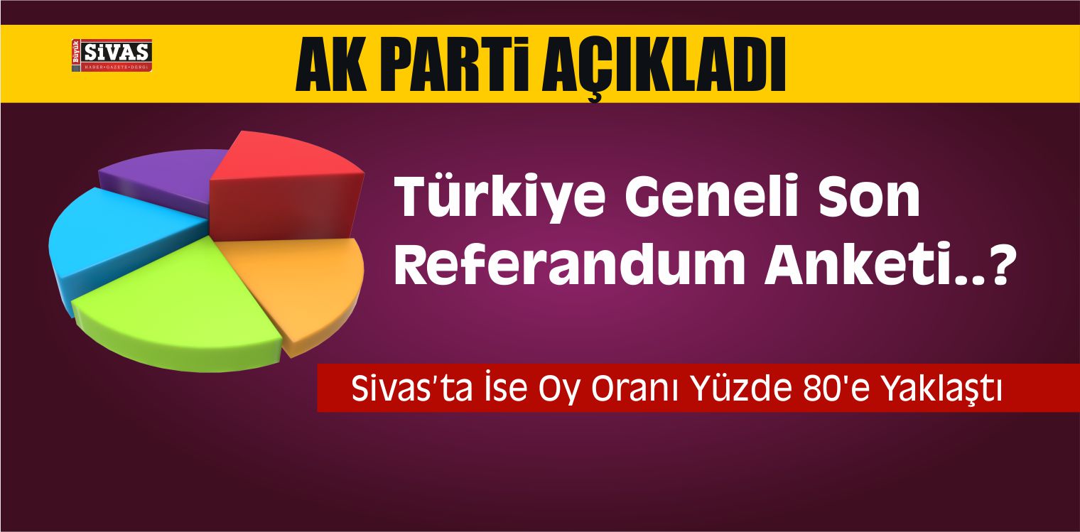Türkiye ve Sivas Geneli Son Referandum Anketi
