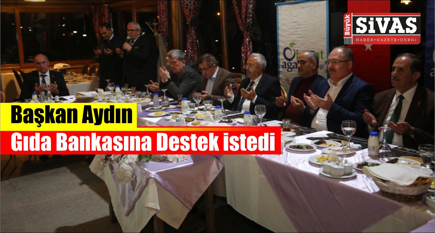 Başkan Aydın Gıda Bankasına Destek İstedi