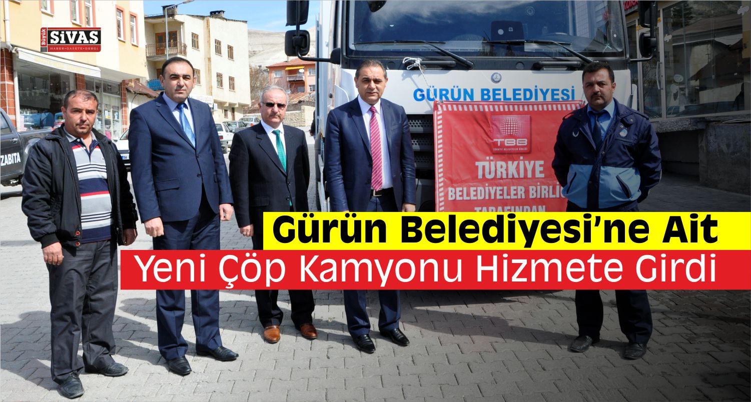 Gürün Belediyesine yeni çöp kamyonu