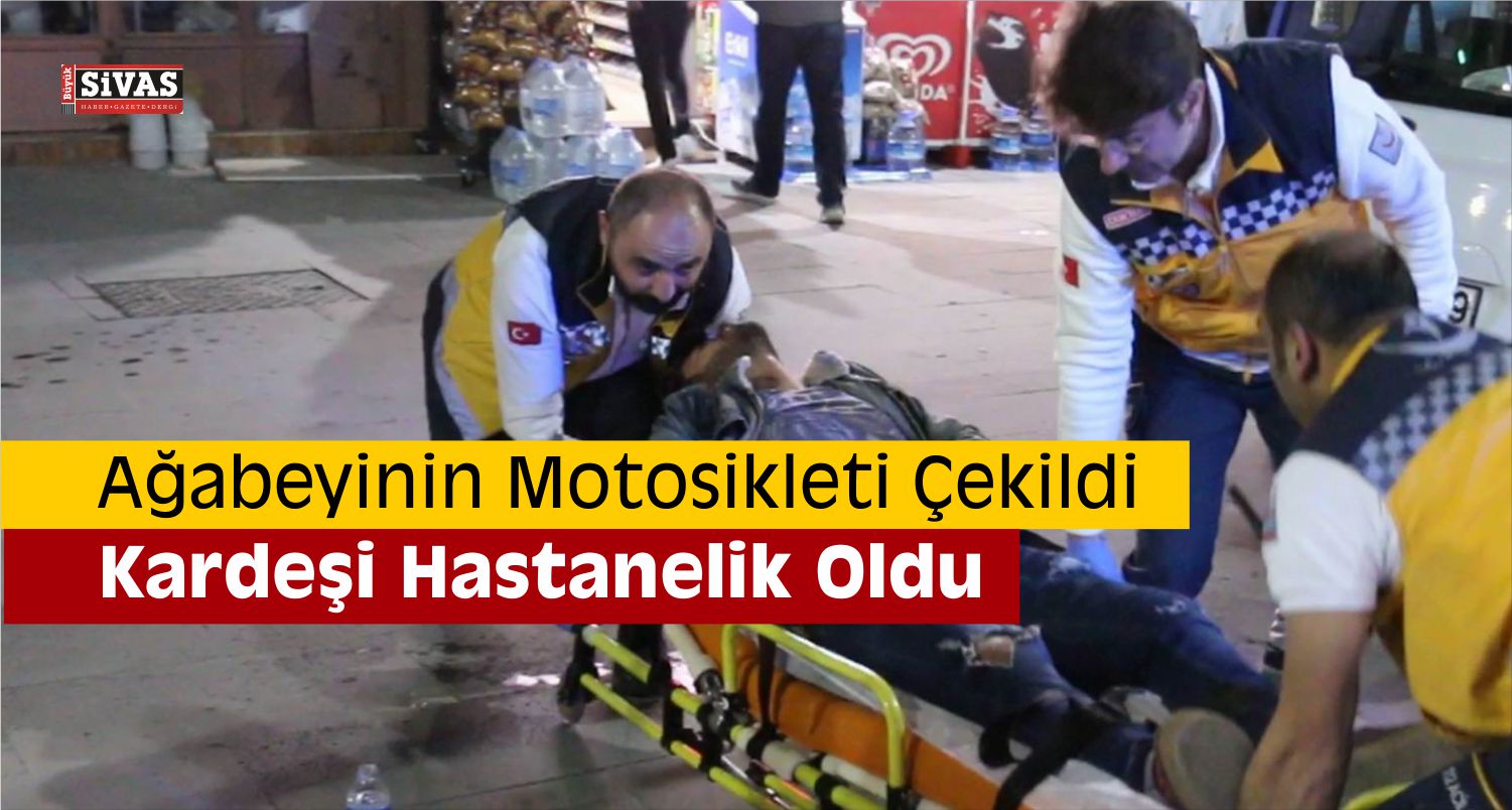 Ağabeyinin Motosikleti Çekilince Hastanelik Oldu