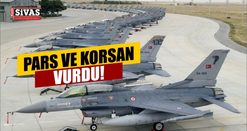 PKK’ya gece darbesi! “Korsan” ve “Pars” vurdu