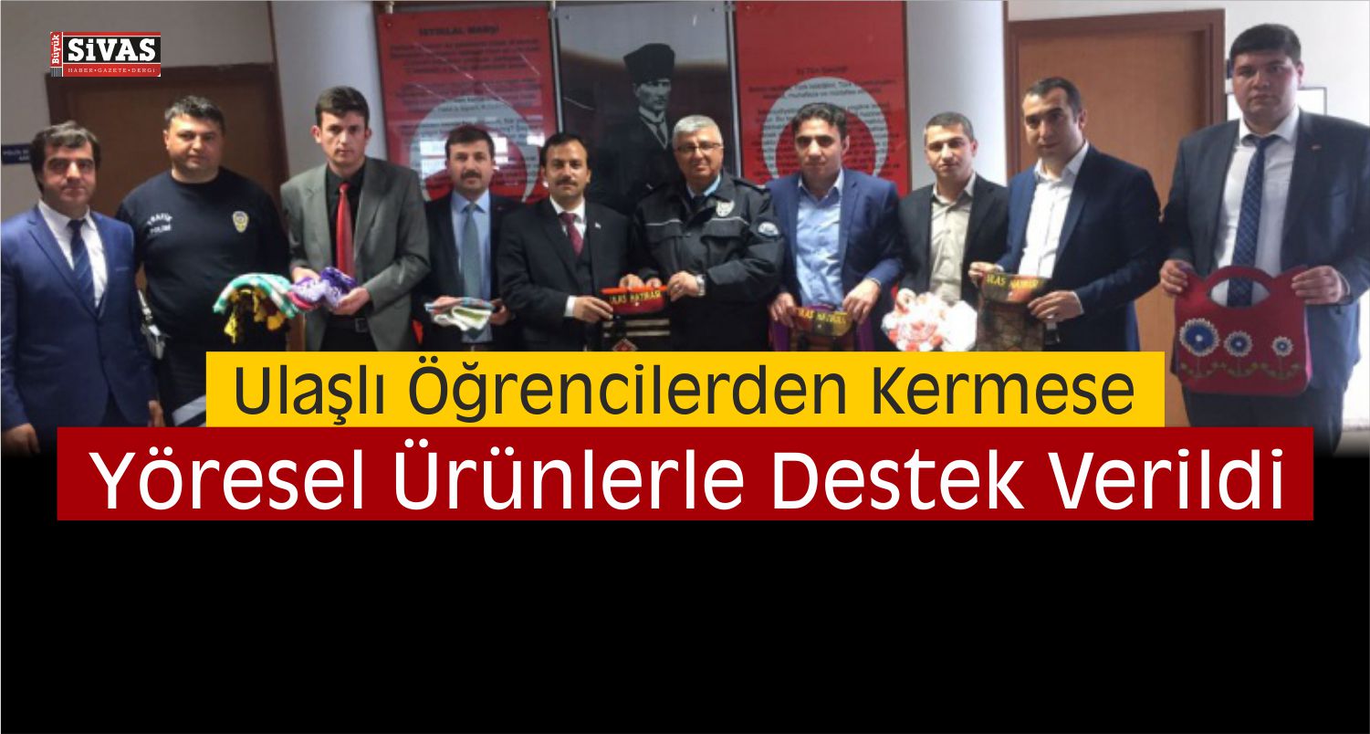 Ulaşlı Öğrencilerden Kermese Yöresel Ürünlerle Destek