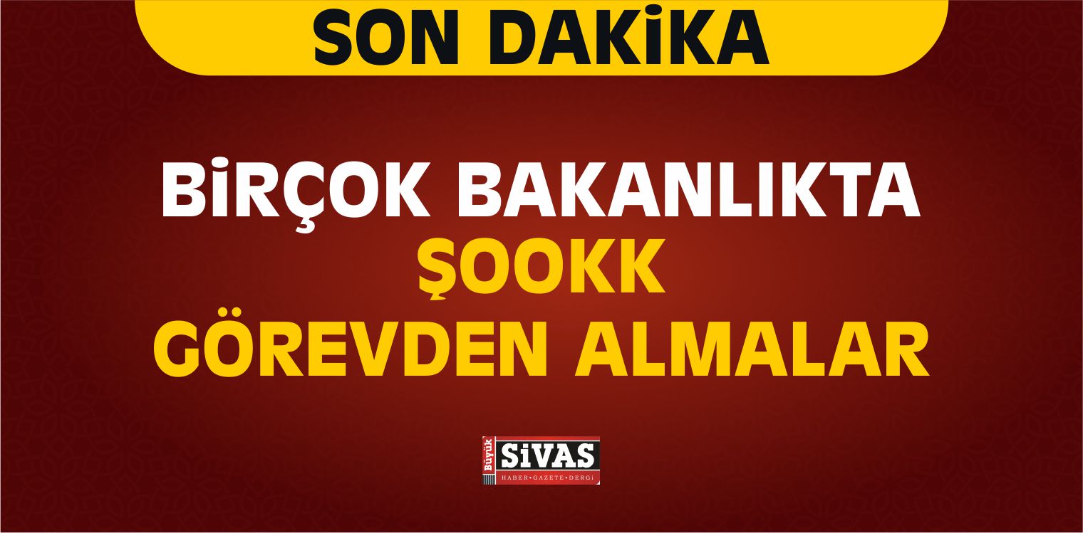 Resmi Gazete de Yayınlandı! Bakanlıklarda Flaş Görevden Alma