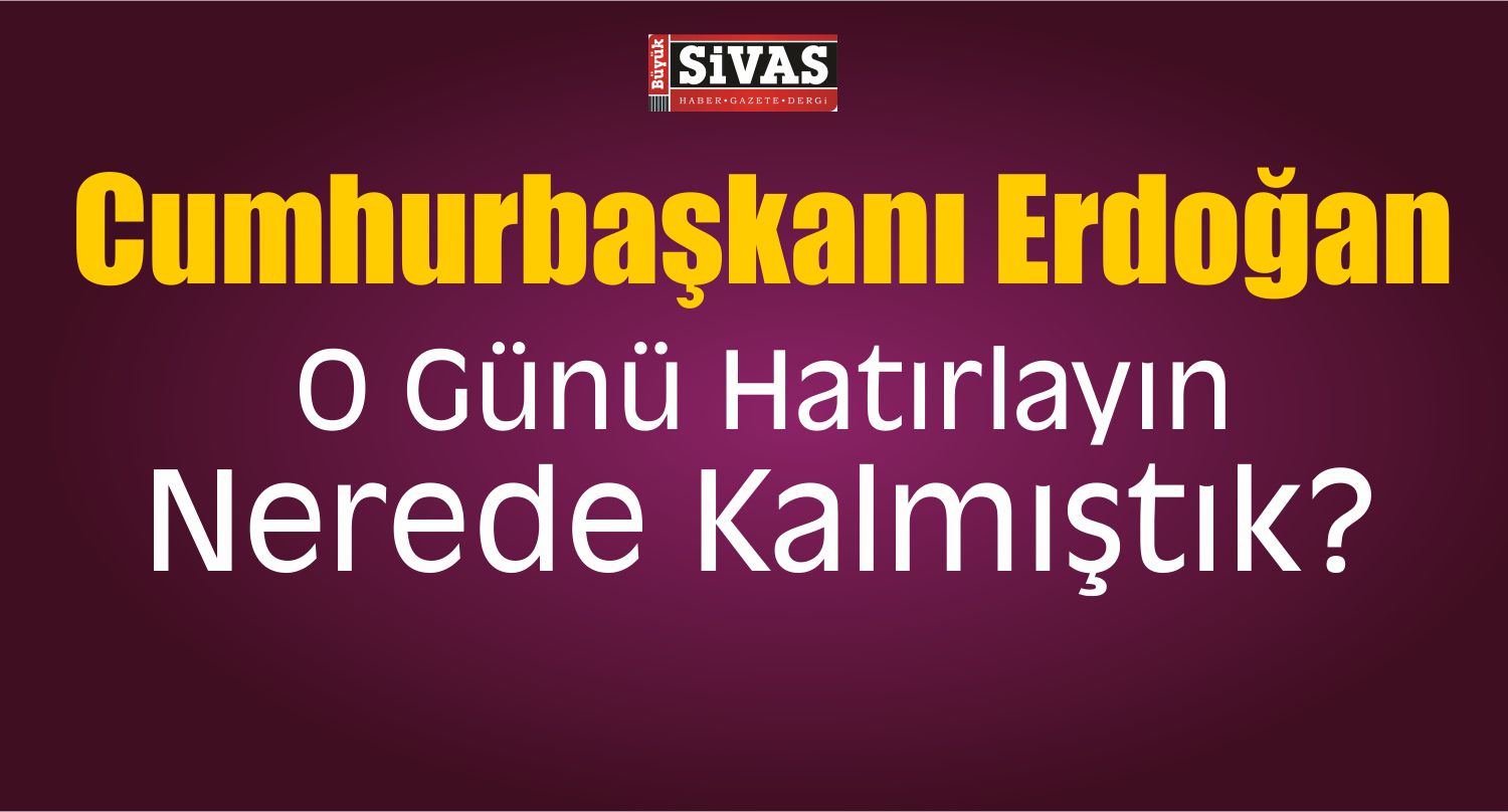 Cumhurbaşkanı Recep Tayyip Erdoğan Konuşuyor