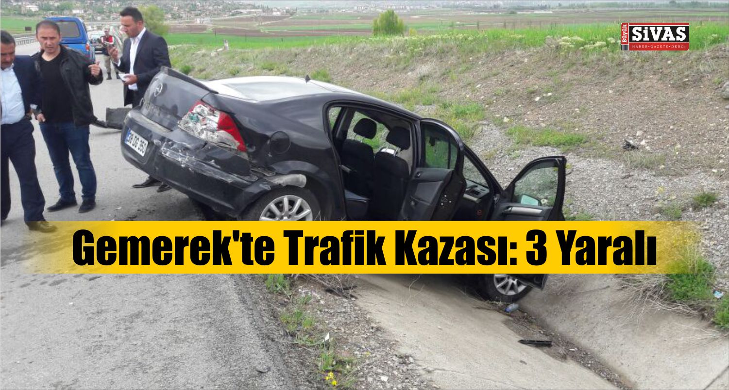 Gemerek İlçesinde Trafik Kazası Meydana Geldi
