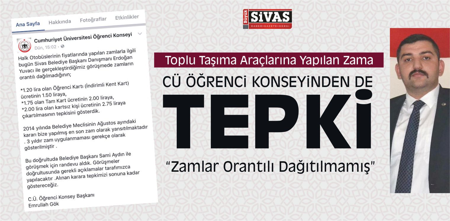 CÜ Öğrenci Konseyi nden Otobüs Fiyatlarına Tepki