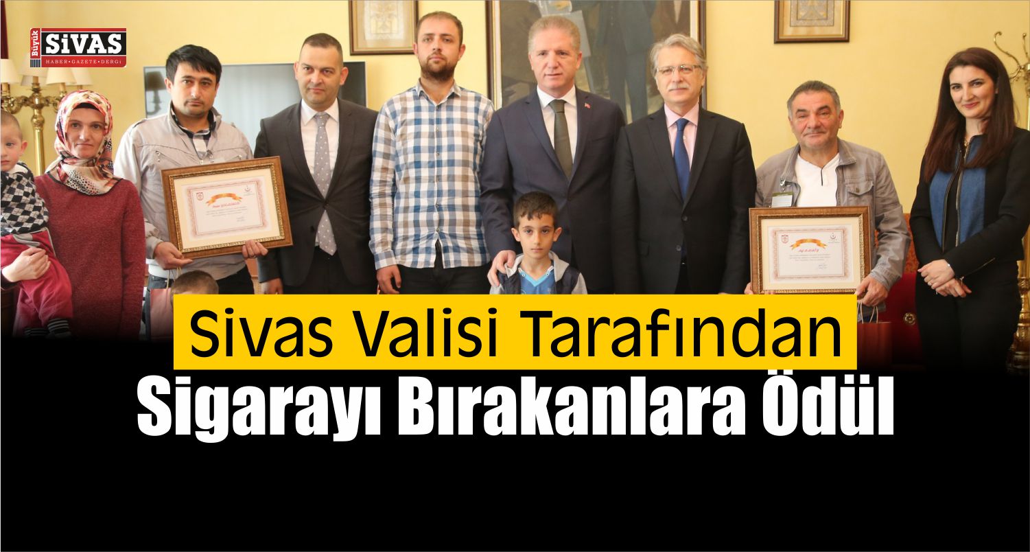 Sivas’ta Sigarayı Bırakanlara Ödül Verildi