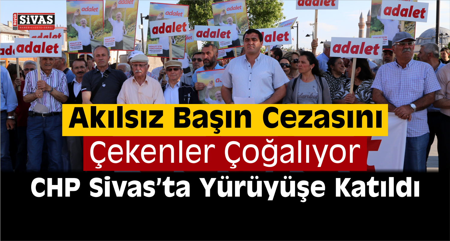 CHP'nin Berberoğlu'nun Tutuklanmasına tepki Yürüyüşü