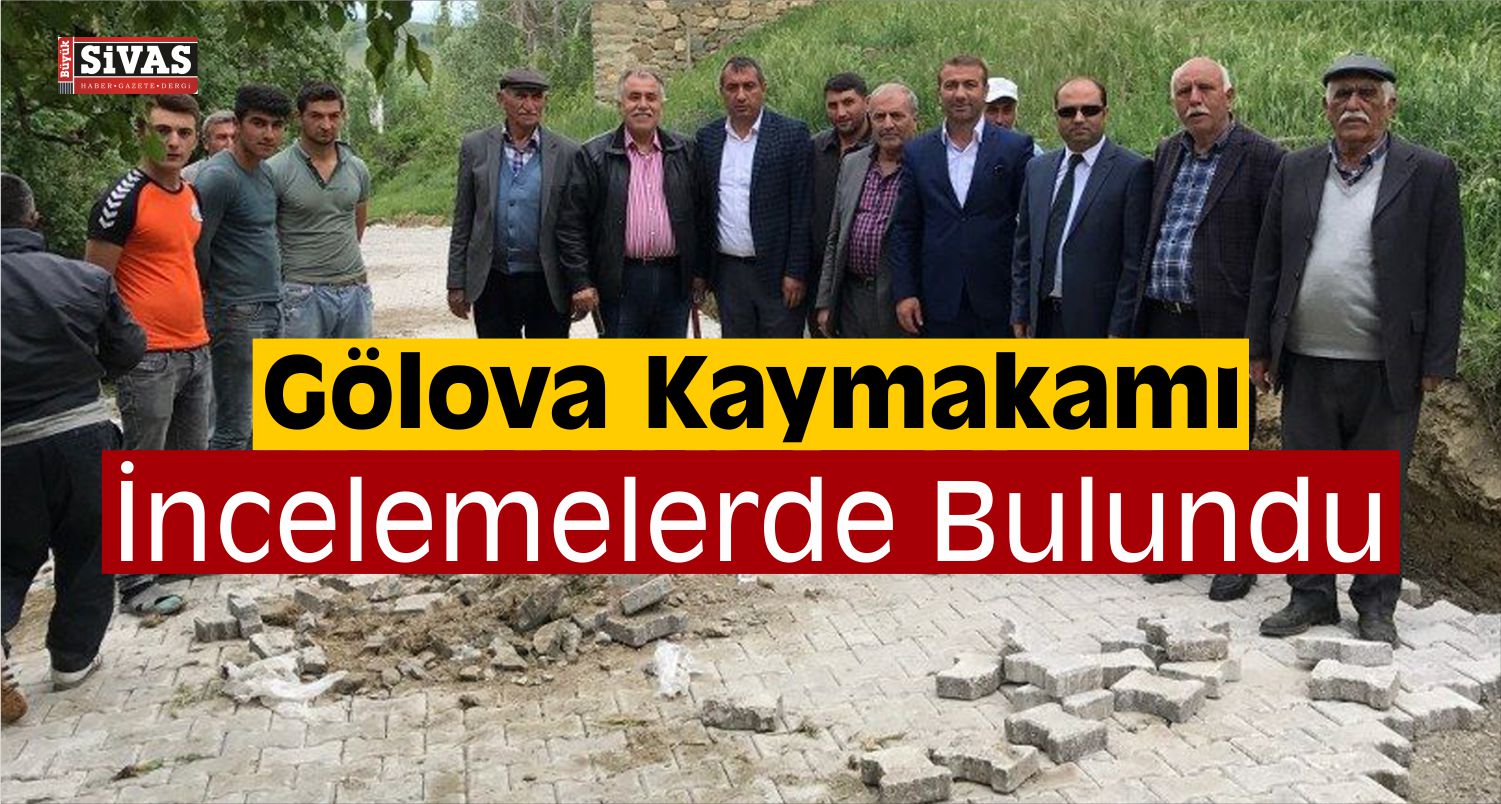 Gölova Kaymakamı İncelemelerde Bulundu