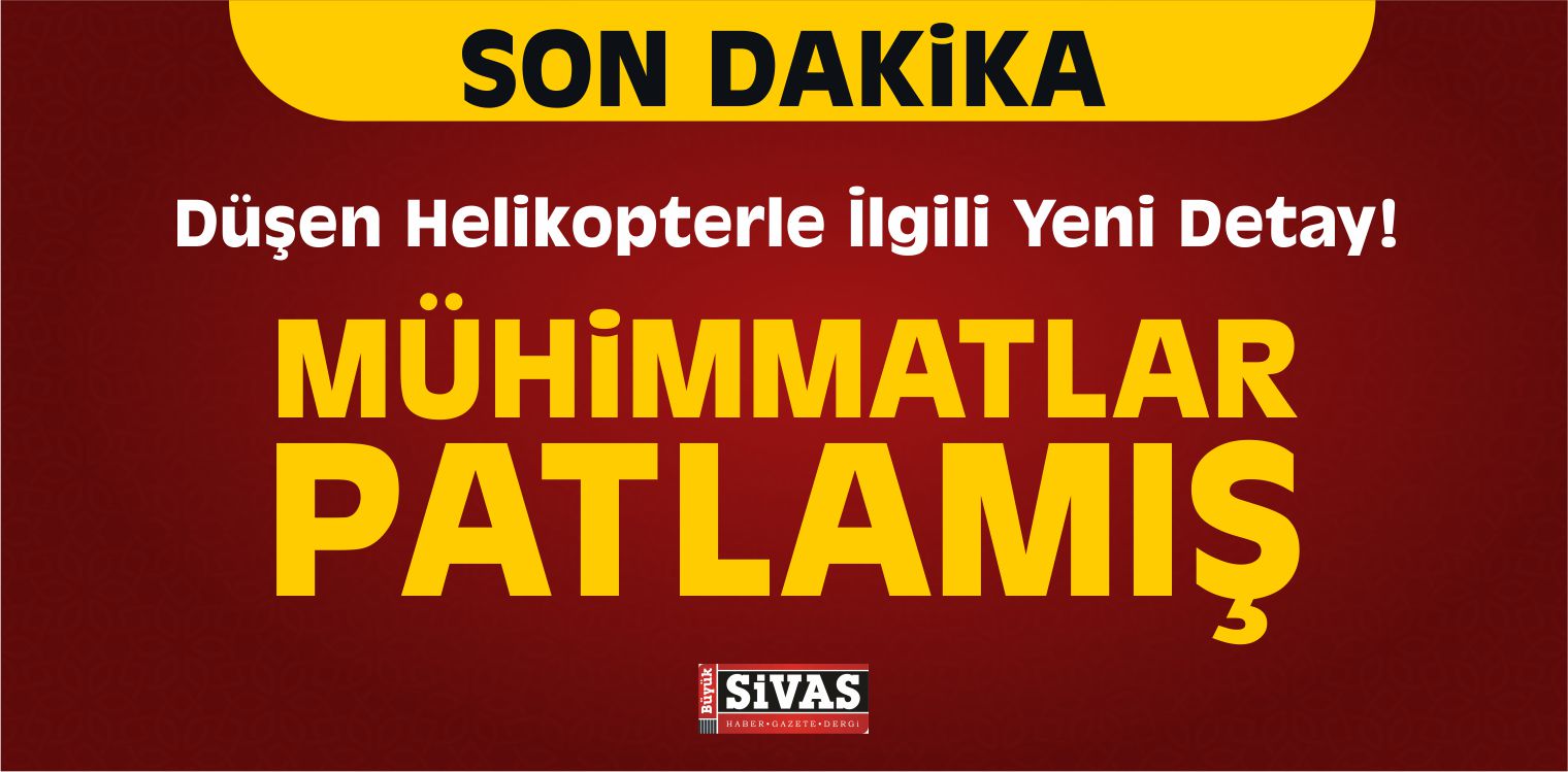 Düşen Helikopterle İlgili Yeni Detay!
