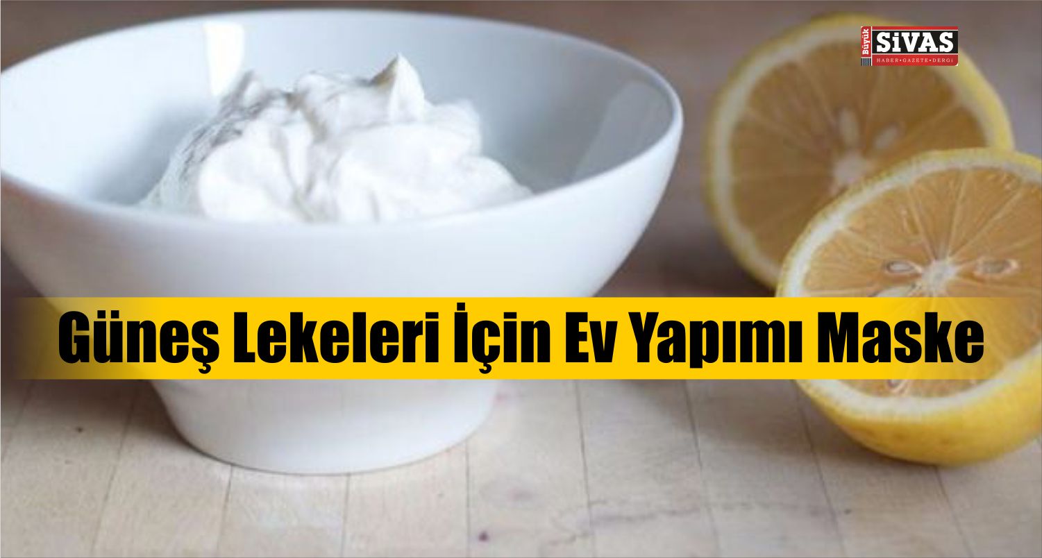 güneş lekeleri maske