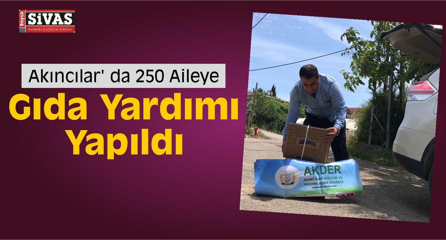 gıda yardımı yapıldı