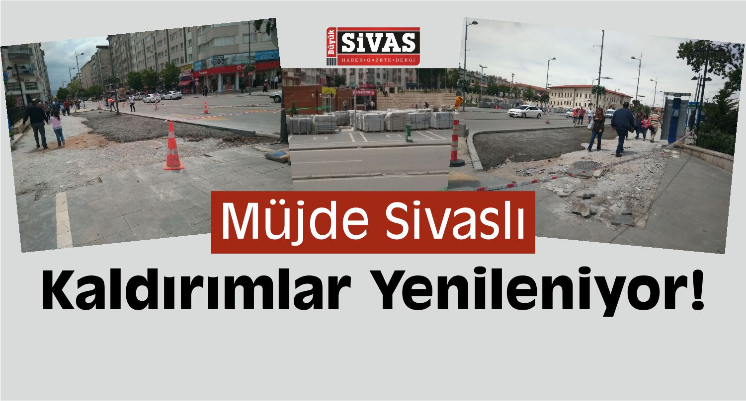 Müjde Sivaslı Kaldırımlar Yenileniyor!