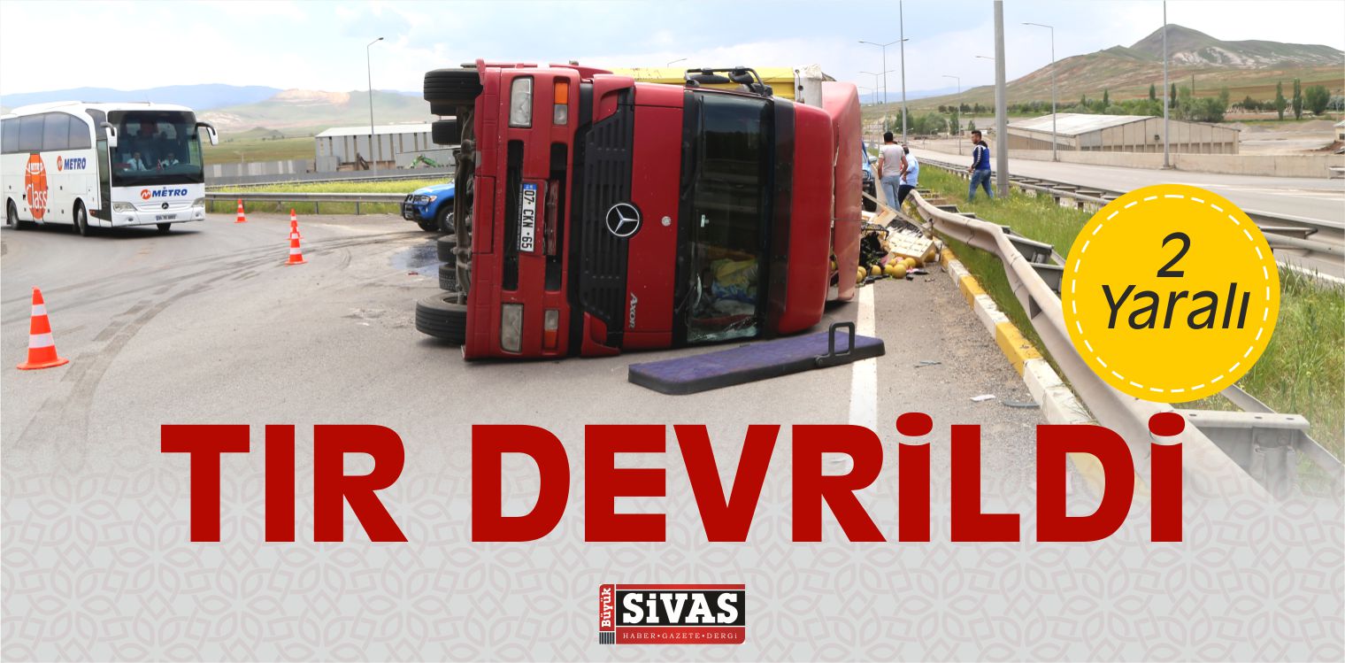 Tır Devrildi