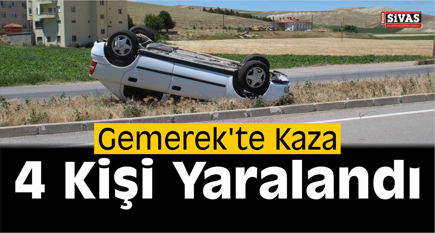 Gemerek’te Trafik Kazası Meydana Geldi