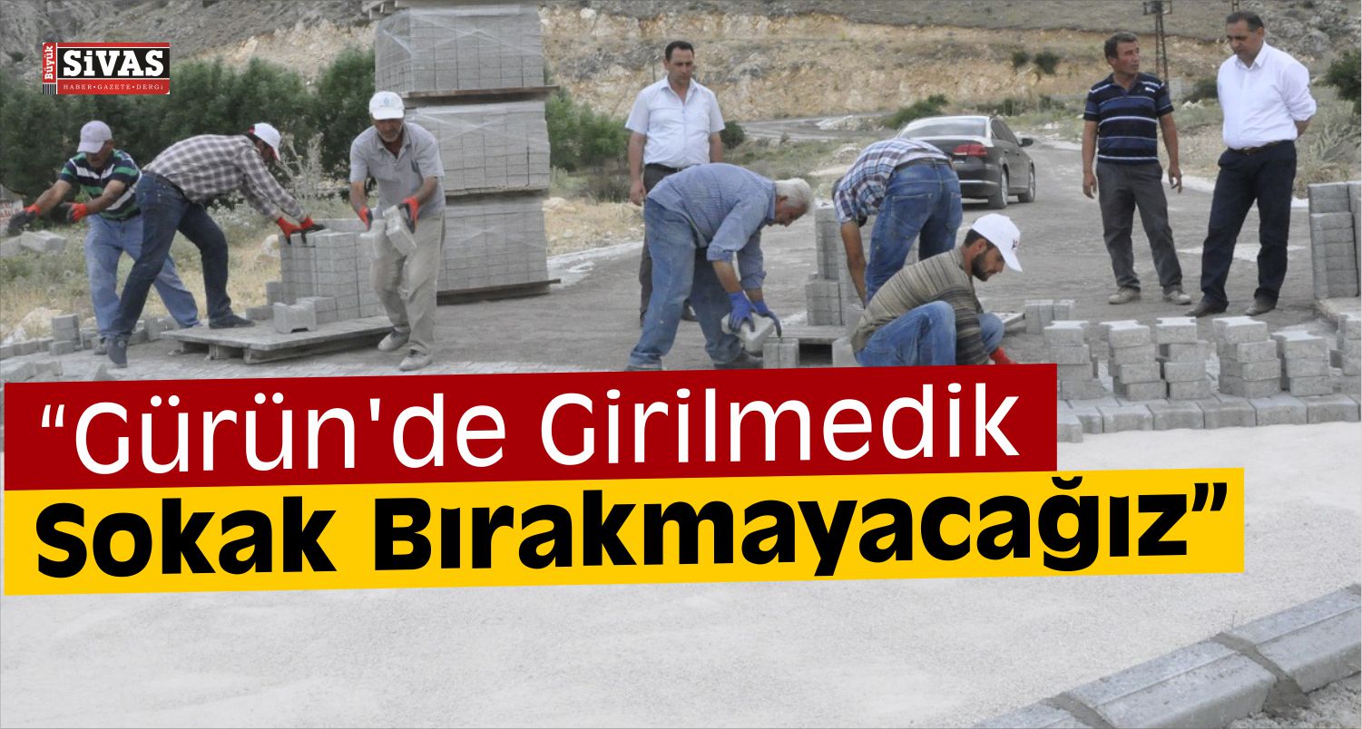 Gürün'de Parke Çalışmaları