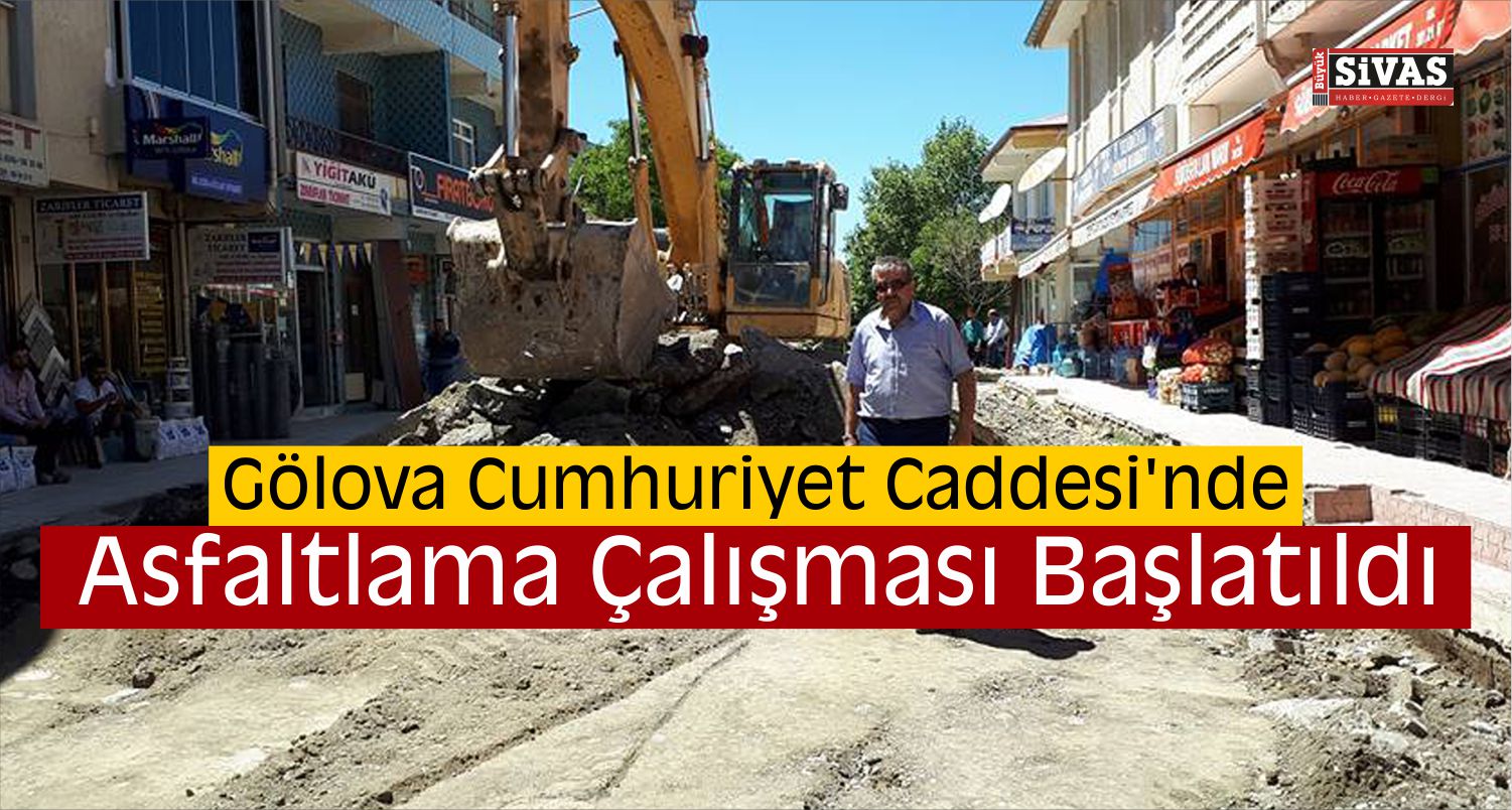 gölova asfalt çalışması