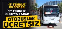 Otobüsler 2 Gün Ücretsiz
