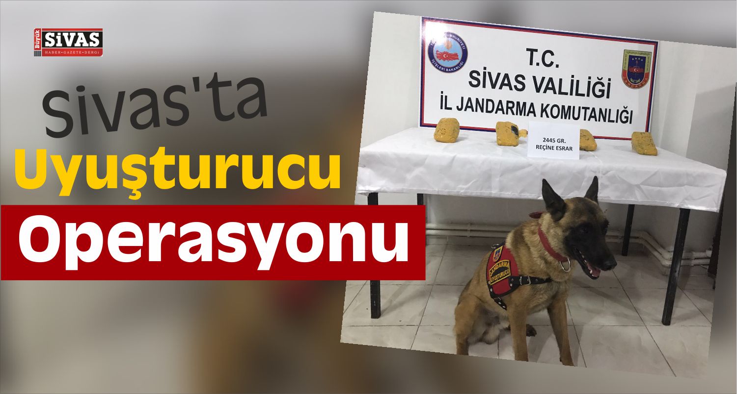 Sivas’ta Uyuşturucu Operasyonu