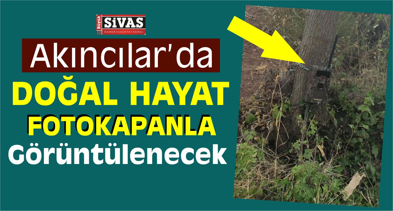Akıncılar da Doğal Hayat Fotokapanla Görüntülenecek