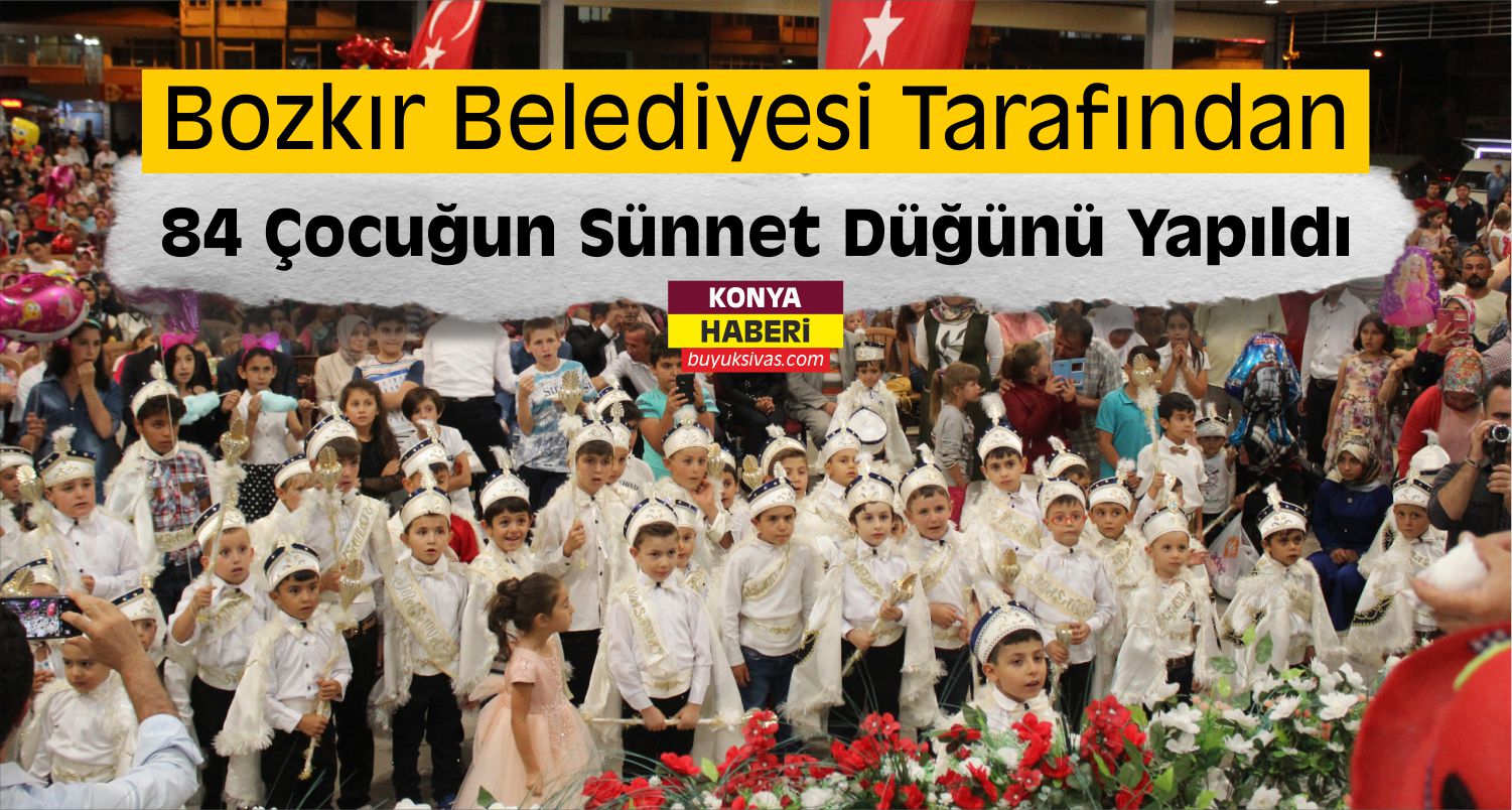 Bozkır’da Sünnet Şöleni Düzenlendi