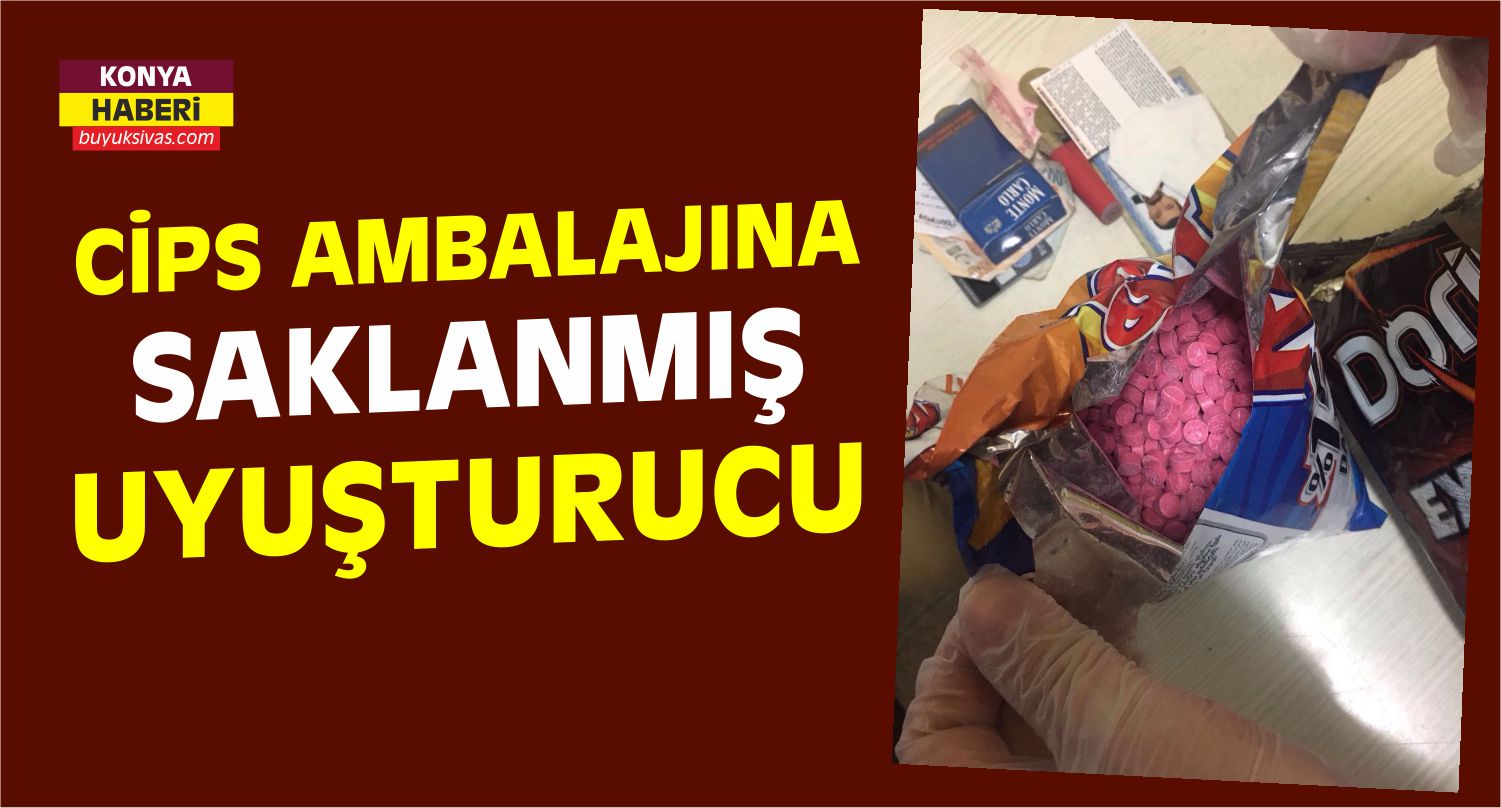 Konya’da Kuruyemişçi Uyuşturucu Hapları Cips Ambalajına Saklamış