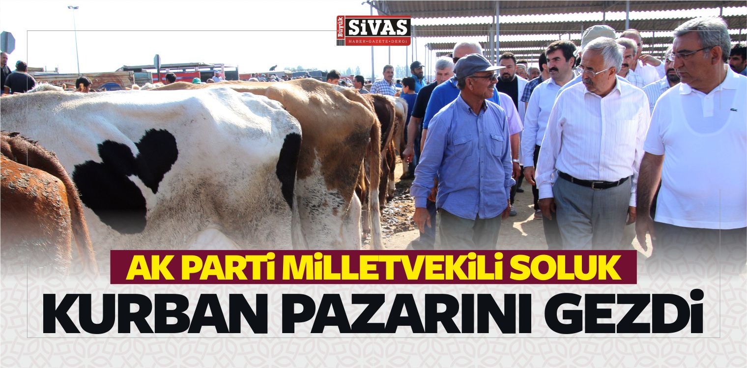 AK Parti Milletvekili Soluk, Kurban Pazarını Gezdi