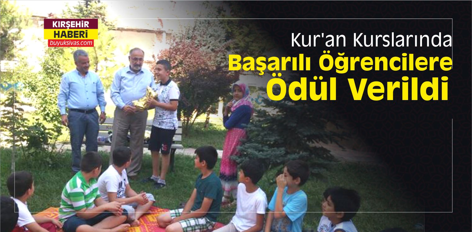 Kırşehir’de Kur’an Kurslarında Başarılı Öğrencilere Ödül Verildi