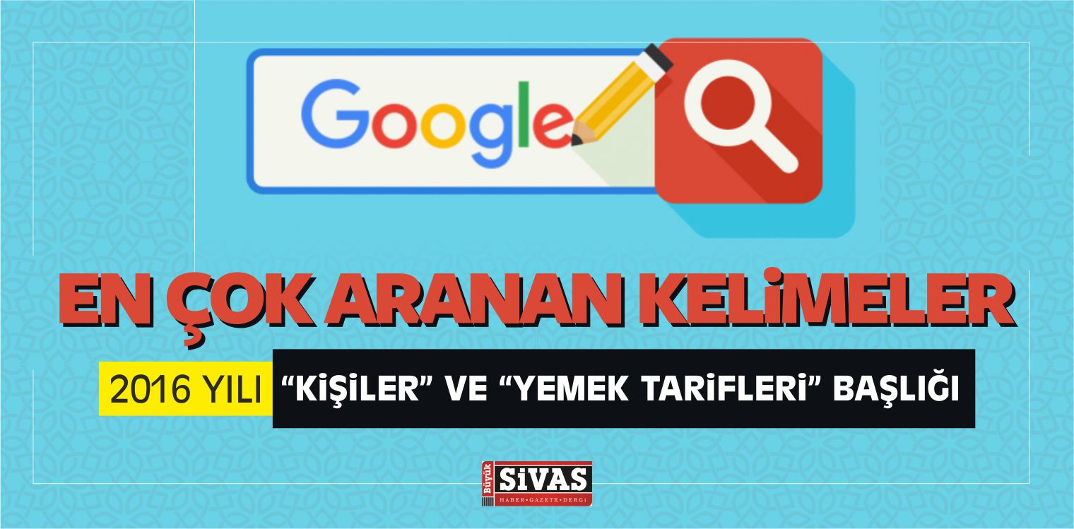 En Çok Aranan Kelimeler 2016 Yılı “Kişiler” ve “Yemek Tarifleri” Başlığı