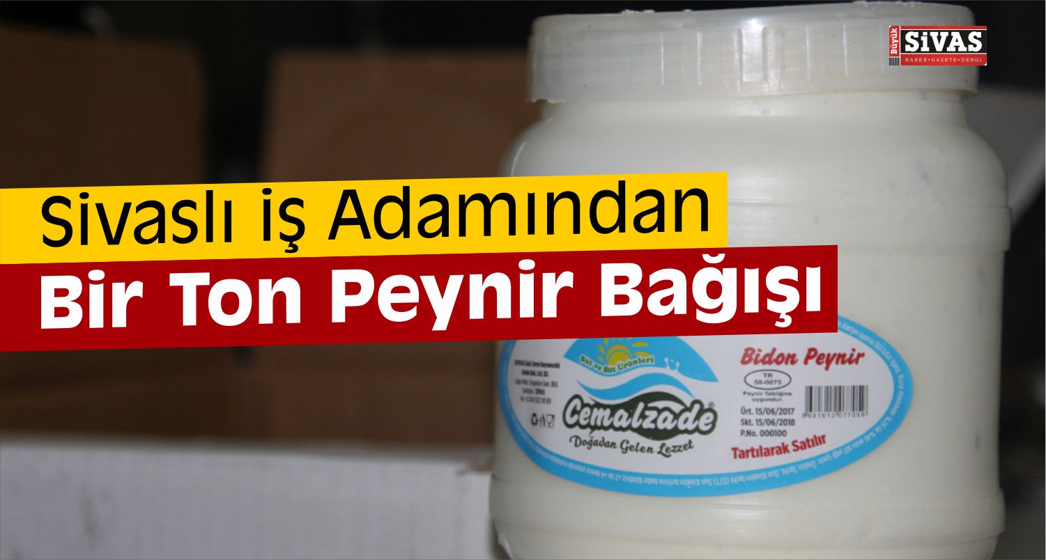 İş Adamından Bir Ton Tulum Peyniri Bağışı