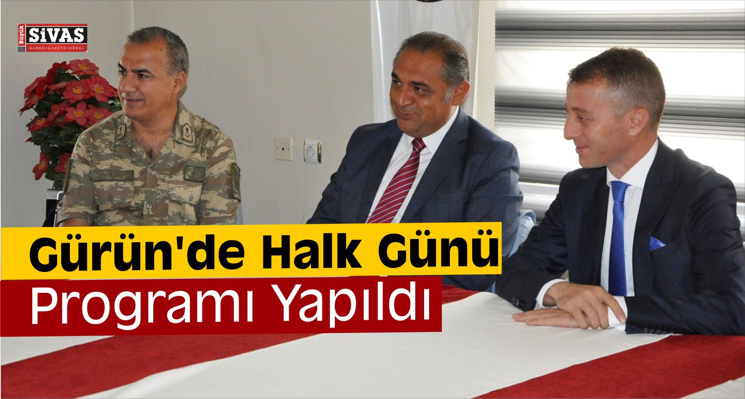 Gürün'de Halk Günü Programı