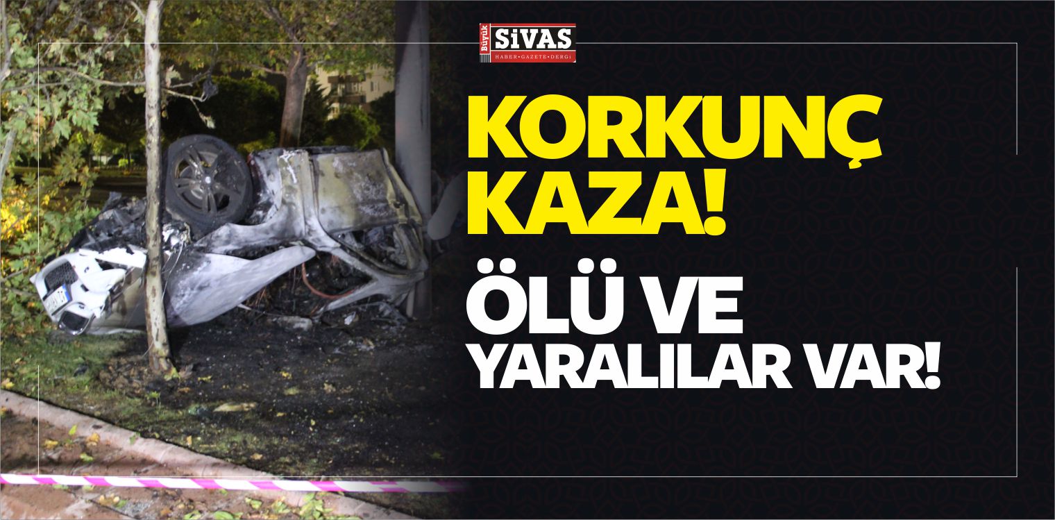 Kaza Yapan Otomobil Alev Aldı: 3 Ölü, 2 Yaralı