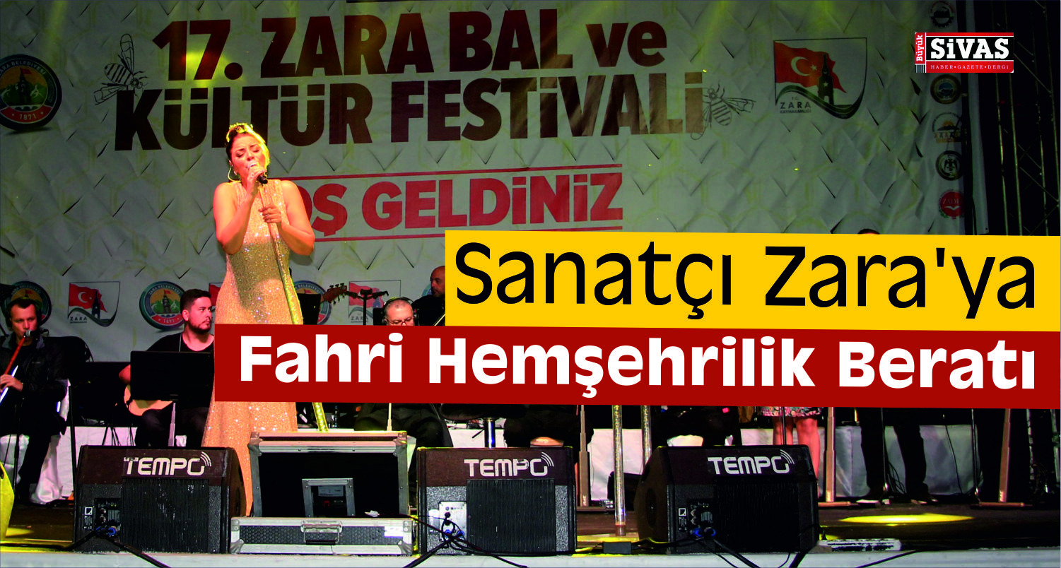 Sanatçı Zara, Zara’da Konser Verdi