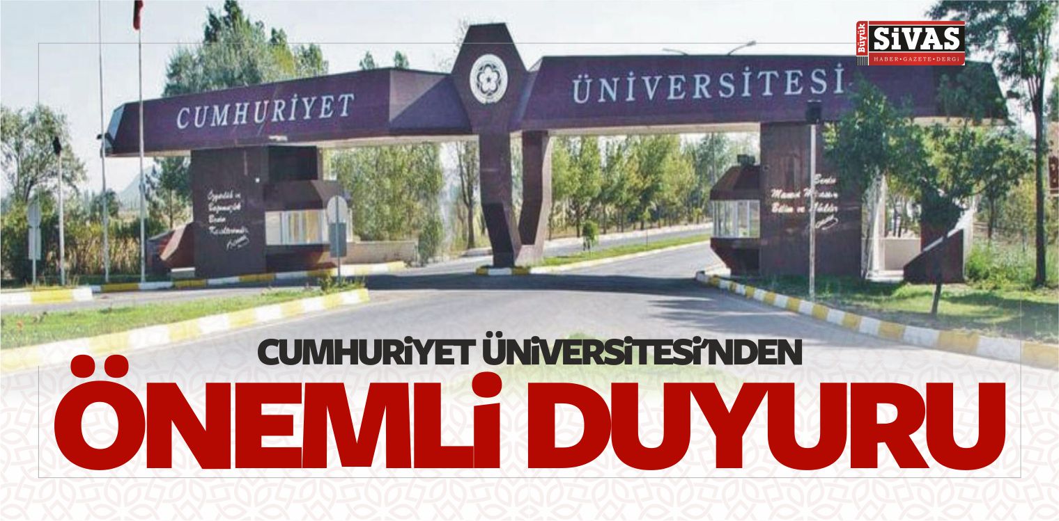 Cumhuriyet Üniversitesi'nden
