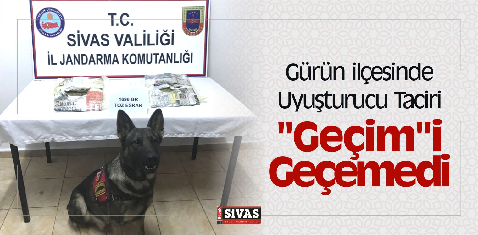 Gürün ilçesinde Uyuşturucu Taciri, “Geçim”i Geçemedi