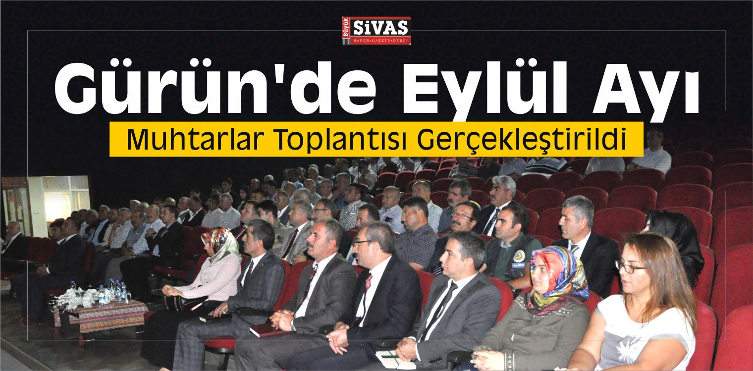 Eylül Ayı Muhtarlar Toplantısı