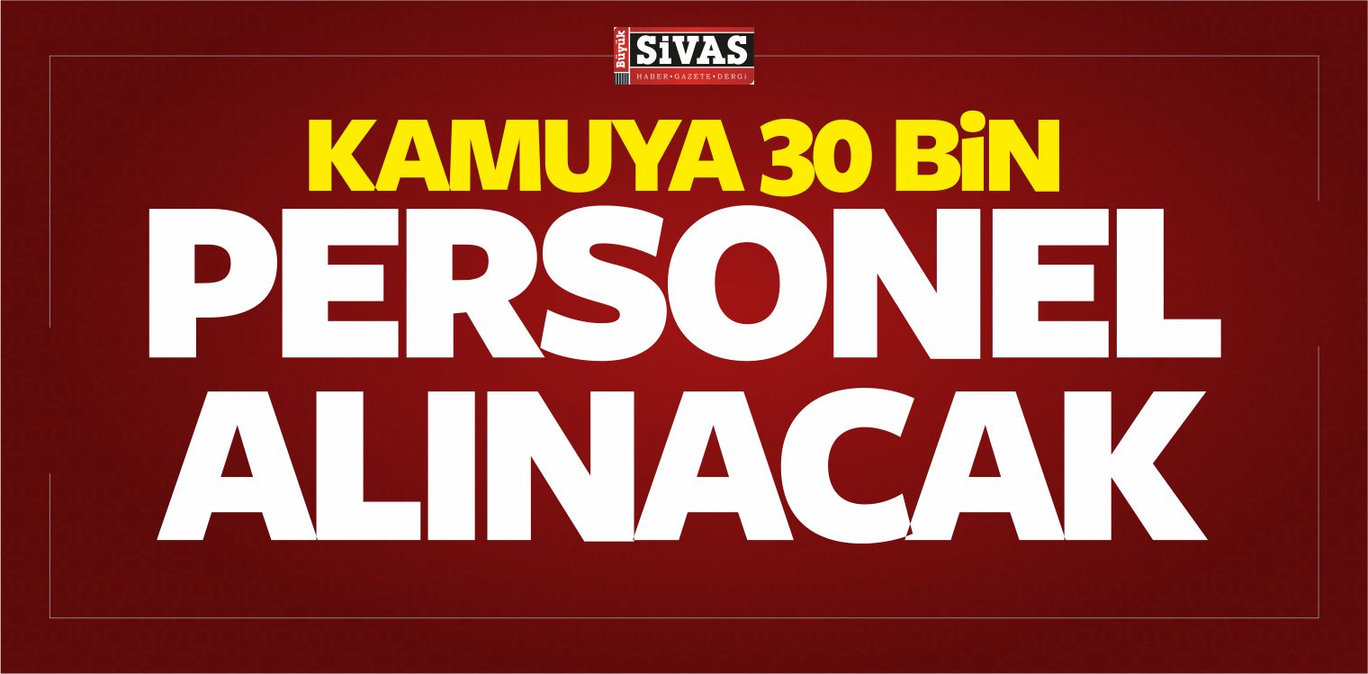 Kamuya 30 Bin Personel Alınacağı Açıklandı