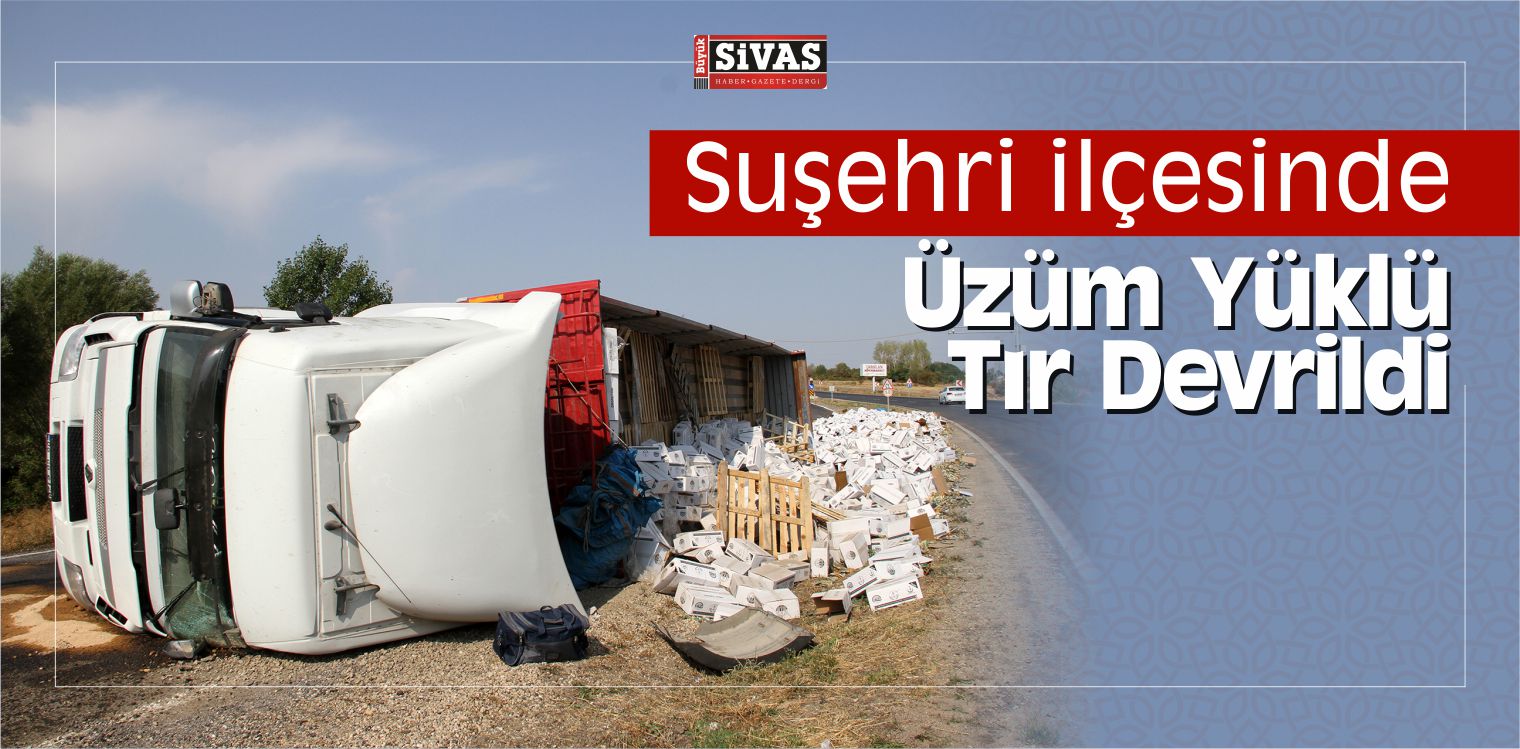 Suşehri ilçesinde Üzüm Yüklü